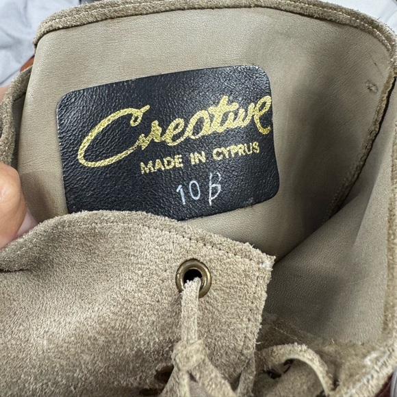 Vintage over the knee suede tan boots Creative Made in Cyprus 10 - Picture 5 of 5